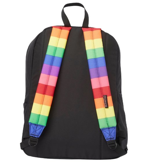 JANSPORT High Stakes Rainbow Backpack LGBTQ PRIDE Adjustable Shoulder Straps - Picture 5 of 6